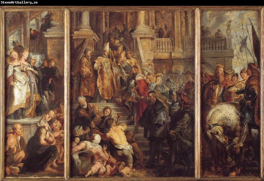 Peter Paul Rubens Saint Bavo About to Receive the Monastic Habit at Ghent
